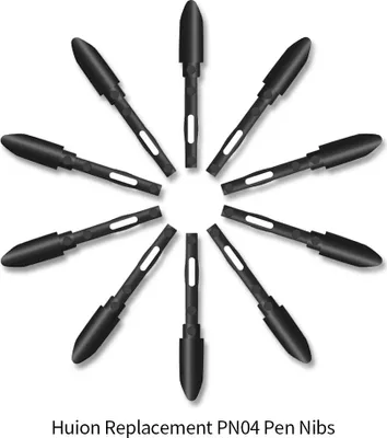 Obrázok produktu pre Huion PN04 10ks náhradných hrotov pre grafické perá Vysokokvalitný hrot pera odolný proti opotrebovaniu pre Huion PW100/PW201