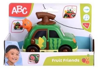 Image de Petite voiture Pepene Fruit Friends 12 cm avec musique et porte interactive pour bébé 1+