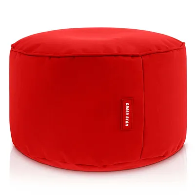 Produktbild von Green Bean Sitzhocker "Stay" 45x25cm mit EPS Perlen Füllung - Fußhocker für Sitzsäcke - Rot