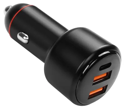 3-Port USB-C Autoladeadapter 125W, Schnellladen, Zigarettenanzünder