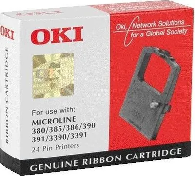 Produktbild von OKI 9002309, Schwarz, Punktmatrix, 24-pin, Schwarz, Box, 84 x 27 x 72 mm