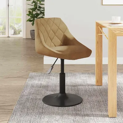 Produktbild von vidaXL Esszimmerstuhl Braun Samt