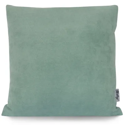 Produktbild von Herlag Kissenhülle FEEL 40x40 cm –Kissenbezug, Strukturgewebe, flauschig & pflegeleicht, Wohnzimmer, Schlafzimmer, waschbar bis 40 °C, Mint