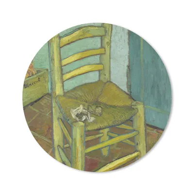 Produktbild von MuchoWow® Mauspad Mousepad Der Stuhl von Vincent - Vincent van Gogh 20x20 cm - Mousepads - Maus Mat - Pad - Mausunterlage - Schreibtischmatte
