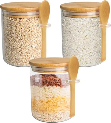 Produktbild von Set Glasbehälter - luftdicht - 600 ml - Borosilikatglas
