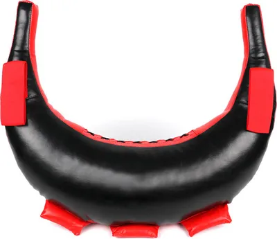 Image de Sacs de sable fitness, Cuir synthétique Croissant, poinçonnage sacs de sable vides, rouge