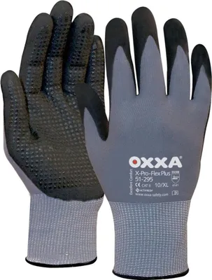 Obrázok produktu pre OXXA rukavice X-Pro-Flex Plus NFT, veľkosť 11, čierne 12 ks