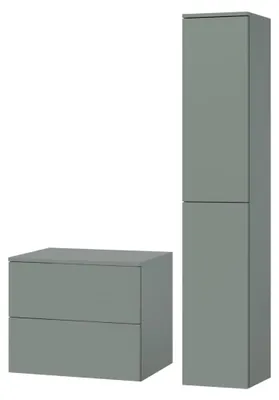 Obrázek produktu pro Koupelnový set 2dílný: Spodní skříňka + Vysoká skříňka Color Aloe (2S 60 + 2D 160)
