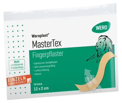 Produktbild von Weroplast MasterTex Fingerpflaster 12 x 2 cm, 10 Stk/Pkg
