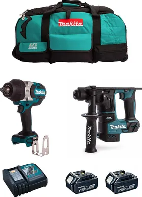 Immagine prodotto di Kit MAKITA MK215 (DTW1002 + DHR171 + 2 x 5,0 Ah + DC18RC + LXT600)