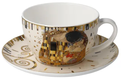 Obrázok produktu pre Goebel Klimt Šálka a podšálka na čaj Kiss