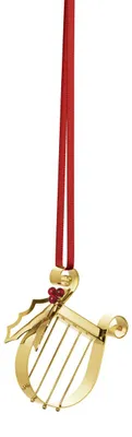 Produktbild von Georg Jensen – Weihnachtsschmuck Harfe 2026, vergoldet