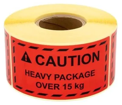 Zdjęcie produktu dla Etykiety ostrzegawcze naklejki na rolce 100X50MM 500SZT papier