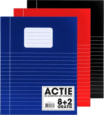 Image de carnet de notes A5 lignes papier 10 pièces