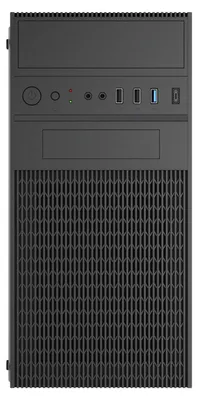 Produktbild von Akyga Obudowa Micro ATX AK19BK USB-C + USB 3.0 + 2x USB 2.0 czarna bez PSu, Micro Tower, PC, Schwarz, Mini-ITX, micro ATX, Flex-ATX, 2.5,3.5,5.25"