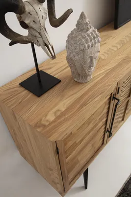 Produktbild von Sideboard Kommode Holz Anrichte Braun Schrank Esszimmer Modern Design