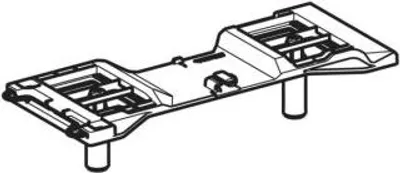 Produktbild von Geberit 243902001 Adapterplatte m. Befestigungsmaterial