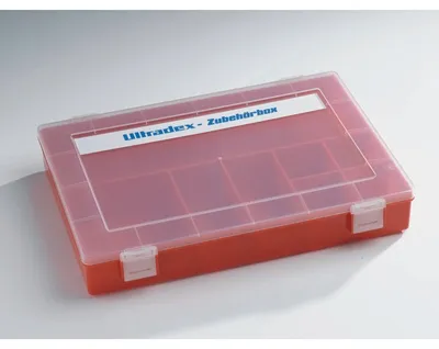 Produktbild von Zubehörbox für Einsteckkarten L335xB225xH55mm rot