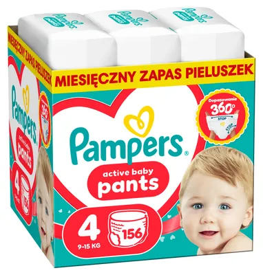 Produktbild von Pampers Pants Active Baby Maxi Größe 4 (9-15 kg) 156 Stück