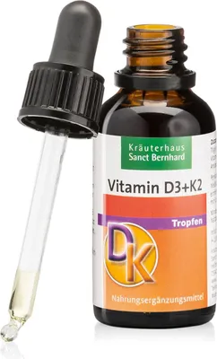 Produktbild von Sanct Bernhard Vitamin D3+K2 – 30 ml Tropfen