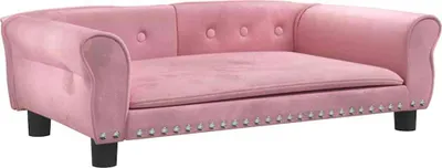 Obrázek produktu pro vidaXL Pelíšek pro psy Pink 95x55x30 cm Velvet