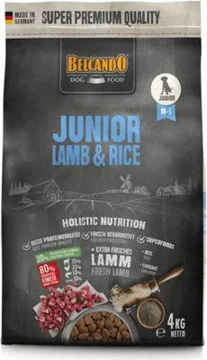Obrázok produktu pre Belcando JUNIOR LAMB & RICE, Šteňa, Obrovský (> 45 kg), Jahňacie, 4 kg
