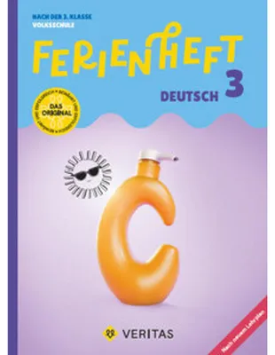 Obrázek produktu pro Ferienheft Deutsch - 3. Klasse Volksschule - Lehrplan 2023 - Mit eingelegten Lösungen