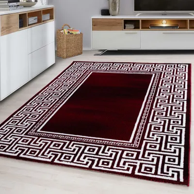 Image de Ayyildiz | Tapis Moderne PARMA - 200 cm x 290 cm - Rouge et Crème - Design Classique - Confort Optimal
