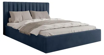 Produktbild von MIRJAN24 Polsterbett Cosmo, Doppelbett mit Bettkasten, Ehebett, Gasdruckfeder, Lattenrost (Farbe: Fresh 11, Größe: 160x200 cm)