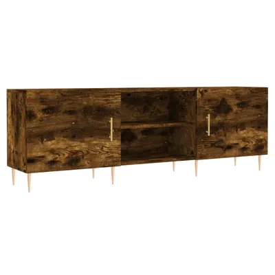 Image de vidaXL Armoire TV chêne fumé 150x30x50 cm Bois composite
