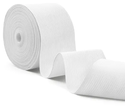 Elastikband 5 m x 50 mm, weiß, Nähgummi, elastisch