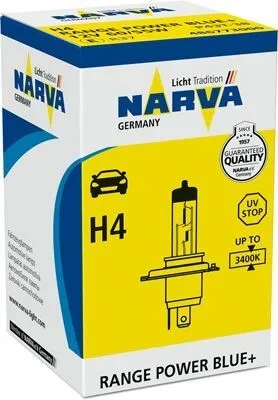 Produktbild von 1x NARVA H4 Glühlampe Fernlicht 12V 60/55W P43t-38 Halogen 486773000