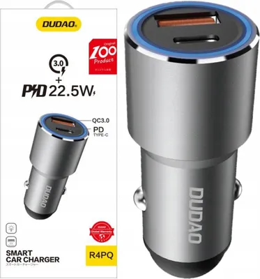 Immagine prodotto di DUDAO R4PQ Car Charger 22.5W Universal Grey Cigar lighter Fast charging Auto