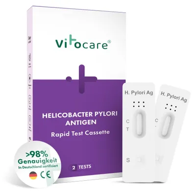 Produktbild von Vitocare Helicobacter Pylori Test | Stuhltest Magenbakterien 2x