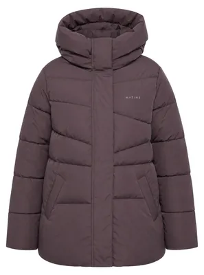 Produktbild von Mazine Waves Quilt Puffer Jacket  - Damen Wintermantel, Größe:M, Farbe:eggplant
