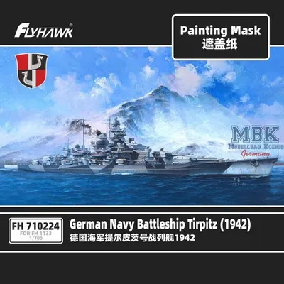Obrázok produktu pre FLYHAWK FH710224 Bojová loď TIRPITZ 1942 Maska na maľovanie