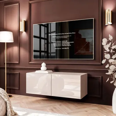 Produktbild von TV-Schrank COLGANTE 100 Kaschmir Hochglanz mit LED-Beleuchtung