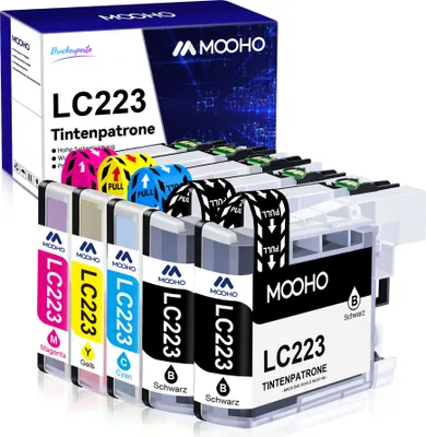 Produktbild von LC223 XL Schwarz Cyan Magenta Yellow kompatible für Brother DCP J4120DW DCP J562DW MFC J5320DW MFC J4625DW MFC J4620DW MFC J480DW MFC J680DW