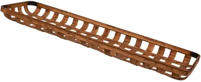 Produktbild von Braunes Bambustablett, 75x21x5h cm