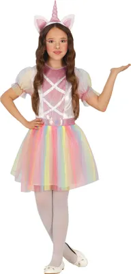 Produktbild von Regenbogen Einhorn Mädchenkostüm