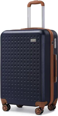 Produktbild von Famanu Hardshell Reisekoffer 100% ABS - Blau, Handgepäck