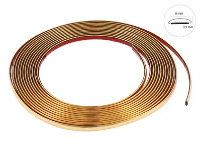 Immagine prodotto di Striscia decorativa, oro, 9 mm x 8 m (86744)