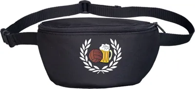Produktbild von Lorbeerkranz Fussball Bier Bauchtasche Bestickt Schwarz