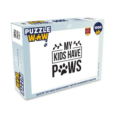 Obrázek produktu pro MuchoWow MuchoWow® Puzzle 1000 ks Citáty - Přísloví - Pes - Moje děti mají tlapky