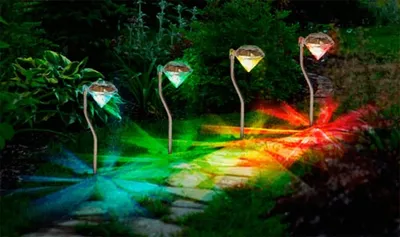 Produktbild von Solar Gartenstecker 4 teilig Set Diamond