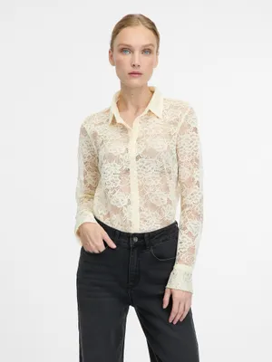 Produktbild von Orsay cremefarbene Damenbluse 36