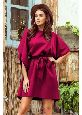 Produktbild von Kleid NUMOCO SOFIA A287-18 BURGUND Größe: S/m