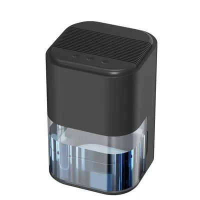Obrázok produktu pre ZELURXX Tichý odvlhčovač vzduchu s objemom 2 l a svetlom RGB, automatické vypnutie, úspora energie, ideálny do spálne a obývačky, čierny
