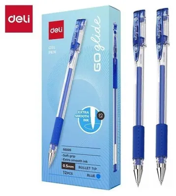 Produktbild von Długopis żelowy 12 sztuk niebieski 0,5 mm