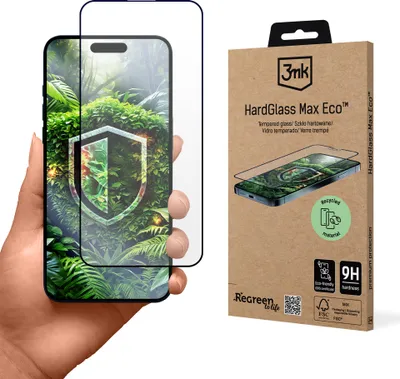 Image de Verre trempé 9H 3mk HardGlass Max pour Apple iPhone 15 Plus/16 Plus